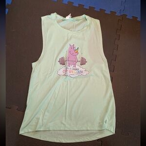 Chubby Unicorn tank top, M